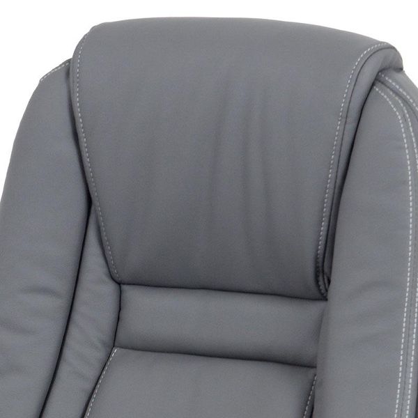 Autronic -  Kancelárska stolička KA-G301 GREY, šedá koženka