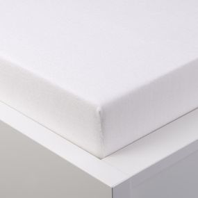Napínacia plachta na posteľ froté EXCLUSIVE biela jednolôžko 2 ks