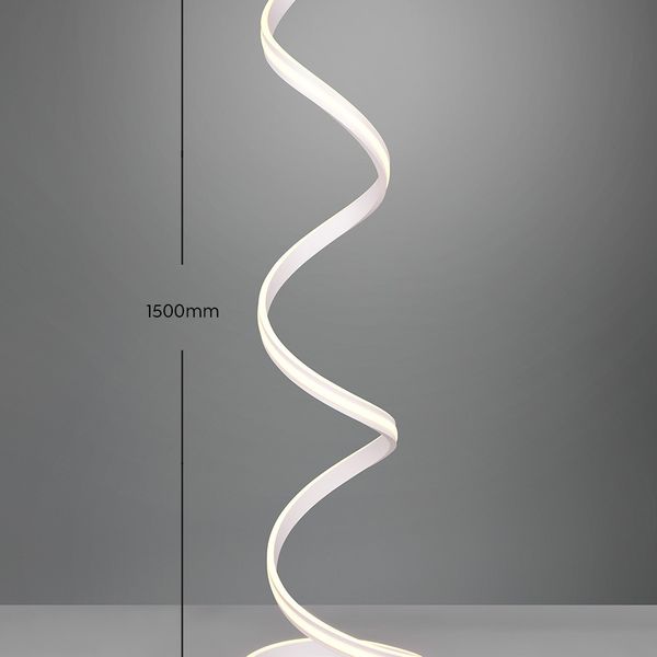 Trio 426219131 LED stojacie svietidlo Nuria/Yara 1x34W | 4000lm | 2300 + 3000 + 4000K - nožný vypínač, stmievateľné, biela