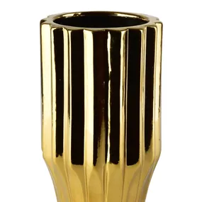 Keramická váza YVONNE 20 cm zlatá
