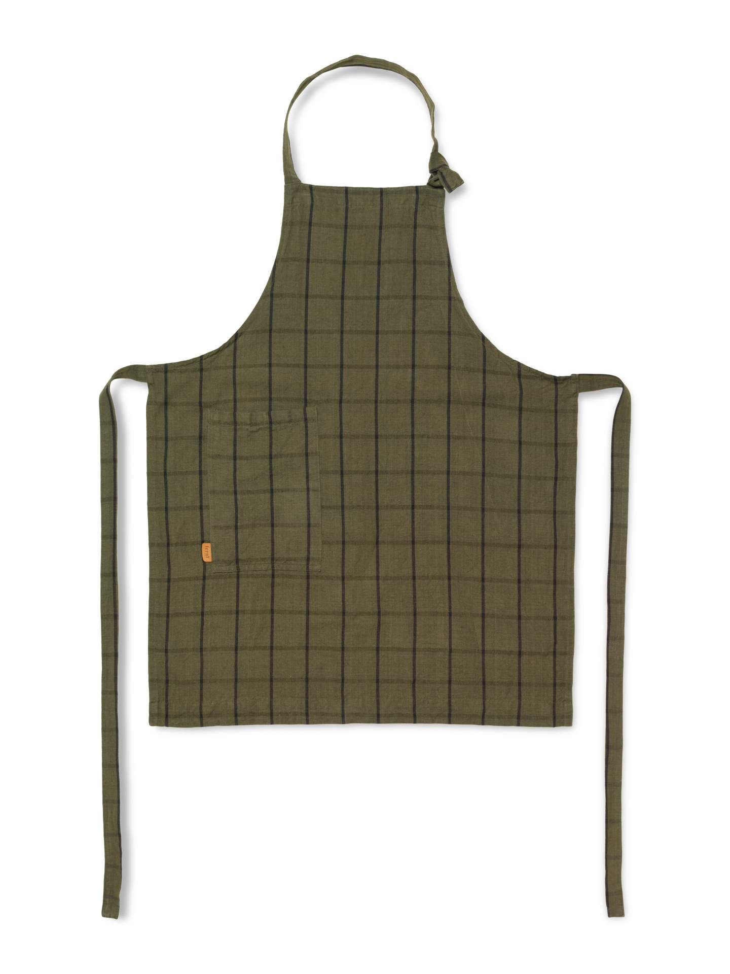 ferm LIVING Zástera Hale Apron Green/Black