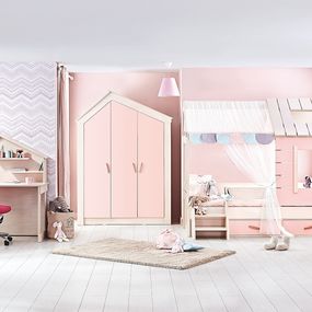 Detská izba boom - breza/ružová