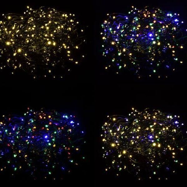 Nexos 39237 Vianočná svetelná reťaz 200 LED - 9 blikajúcich funkcií - 19,9 m