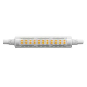 Arcchio LED žiarovka R7s 118 mm 8W 3000K stmiev., polykarbonát, hliník, R7s, 8W, Energialuokka: F, P: 11.8 cm