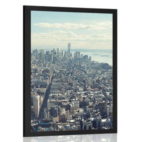 Plagát pohľad na očarujúce centrum New Yorku - 60x90 black