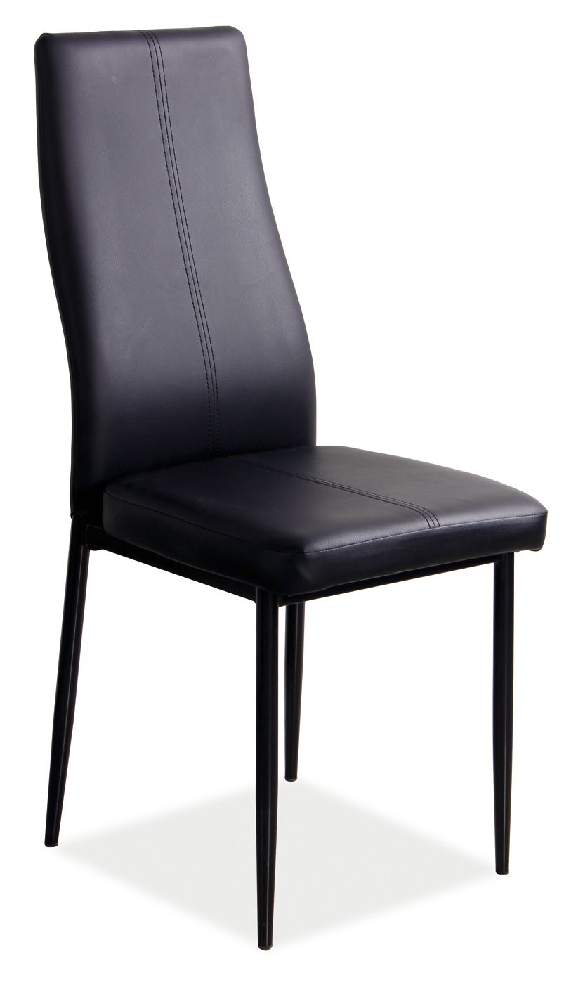 Jedálenská stolička H-145 (ekokoža čierna)