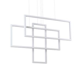 Ideal Lux 253589 FRAME závesné svietidlo LED 93W/9600lm 3000K biela