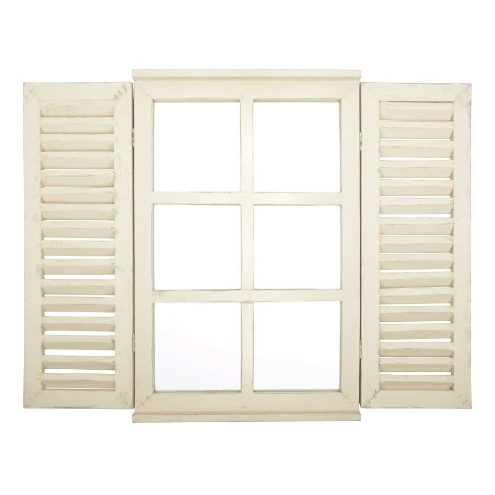 Zrkadlo s dreveným rámom 39x59 cm Window – Esschert Design