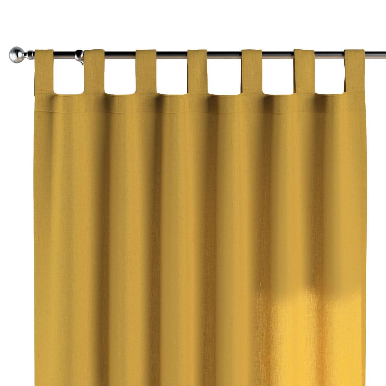 Dekoria Záves na pútkach, žltá, 130 × 260 cm, Linen, 159-13