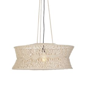 Orientálna závesná lampa šedá 70 cm - Leonard