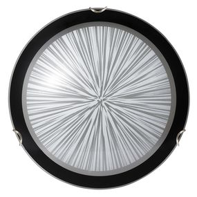 Stropné svietidlo Sphere 1857 (čierna + biela + chrómové úchytky)