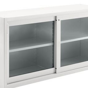 DIEFFEBI - Skrinka s posuvnými sklenenými dverami CLASSIC STORAGE, 180x45x88 cm