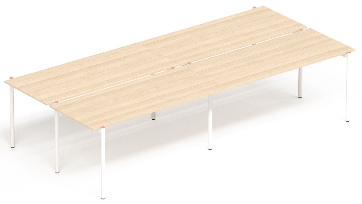 NARBUTAS - Štvormiestny pracovný stôl ZEDO 320x164,5 cm