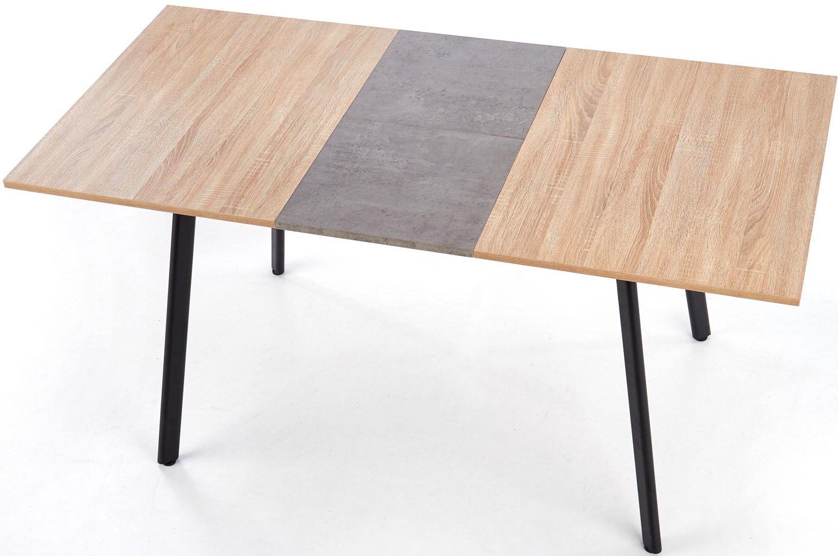 HALMAR Jedálenský rozkladací stôl ALBON dub sonoma/sivá 120-160x80 cm