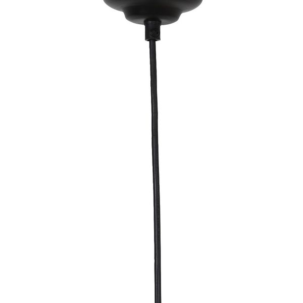 Závesná kovová lampa ABBY matt black, Ø31x40 cm