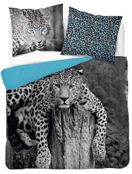 DomTextilu Bavlnené obojstranné obliečky s leopardím vzorom 45746-236672
