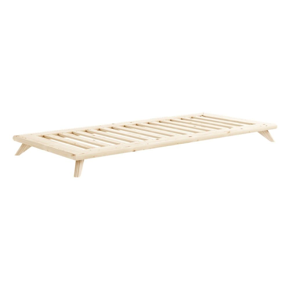 Jednolôžková posteľ z borovicového dreva s roštom 90x200 cm Senza – Karup Design