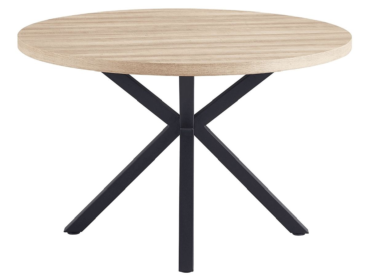 Okrúhly jedálenský stôl Medor - dub sonoma / čierna