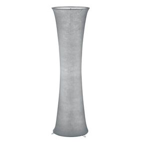 Reality Leuchten Atmosférická textilná stojaca lampa Gravis v sivej, Obývacia izba / jedáleň, kov, látka, E27, 40W, K: 123cm