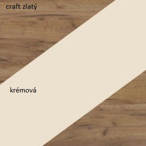 WIP Komoda NOTTI  | 03 Farba: craft zlatý / krémová / craft zlatý