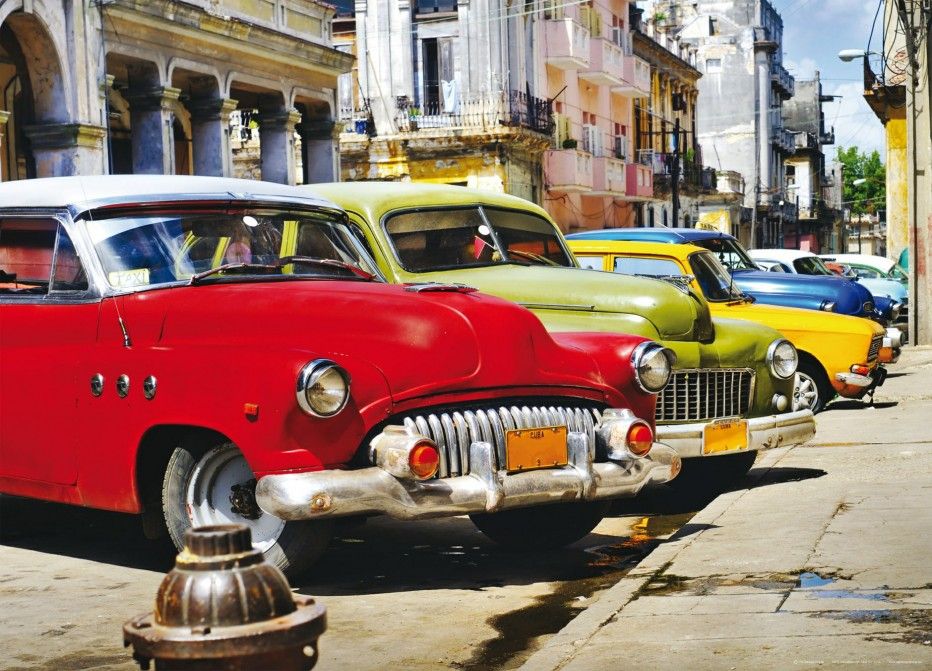 FTN M 2603 AG Design vliesová fototapeta na stenu 1-dielna Cuba cars, veľkosť 160 x 110 cm