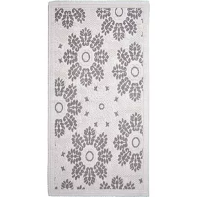 Sivo-béžový bavlnený koberec Vitaus Papatya, 80 × 200 cm