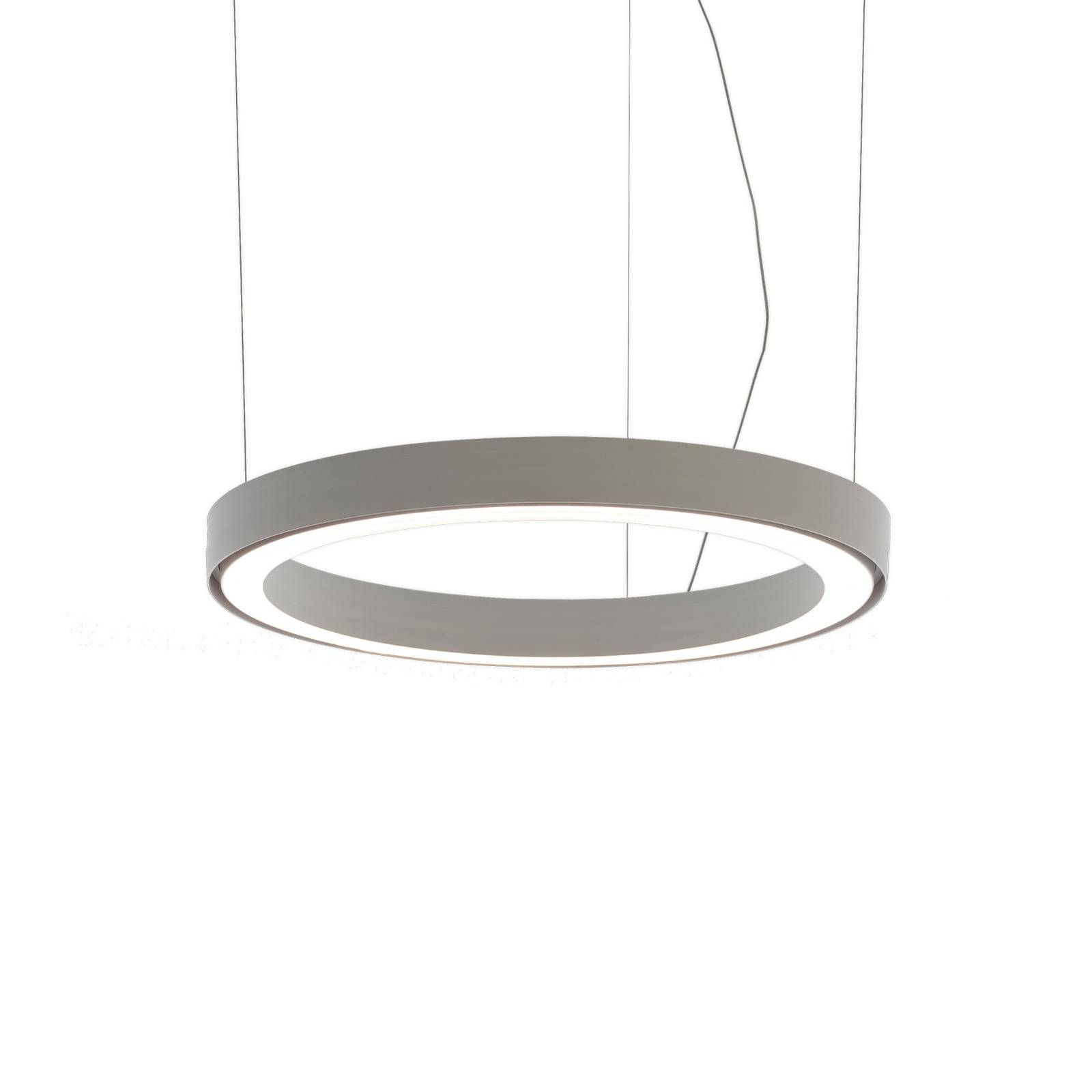 Artemide Ripple závesné LED svetlo ovl. apl. Ø50cm, Obývacia izba / jedáleň, teplovodivý plast, 50W, K: 3cm