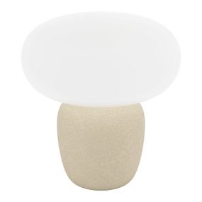 Eglo 99824 CAHUAMA stolové svietidlo E27 1x40W biela, svetlo hnedá