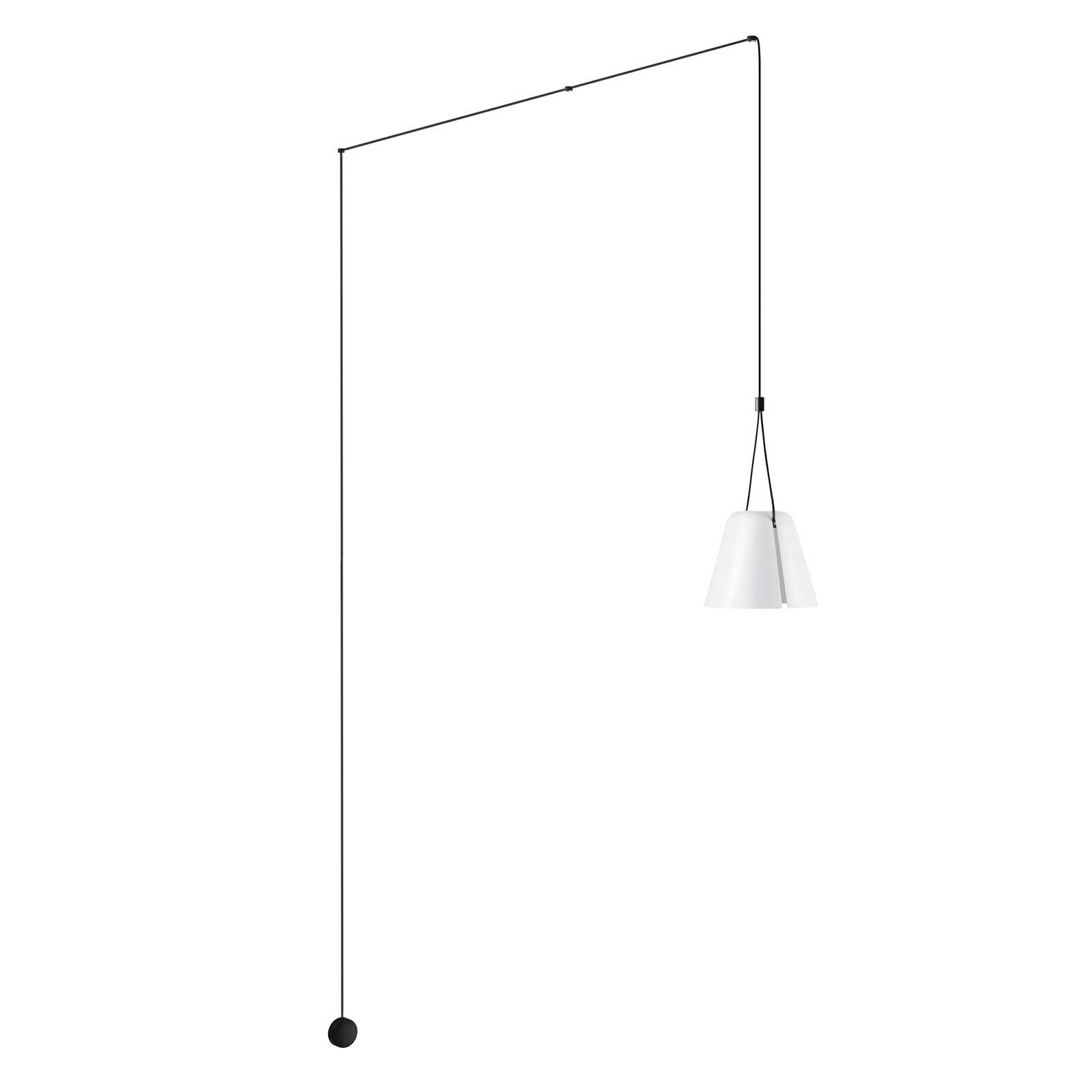 LEDS-C4 Attic závesná lampa kužeľ decentrál biela, Obývacia izba / jedáleň, hliník, E27, 23W, K: 36.2cm