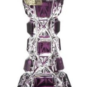 Krištáľová váza Lada, farba fialová, výška 104 mm