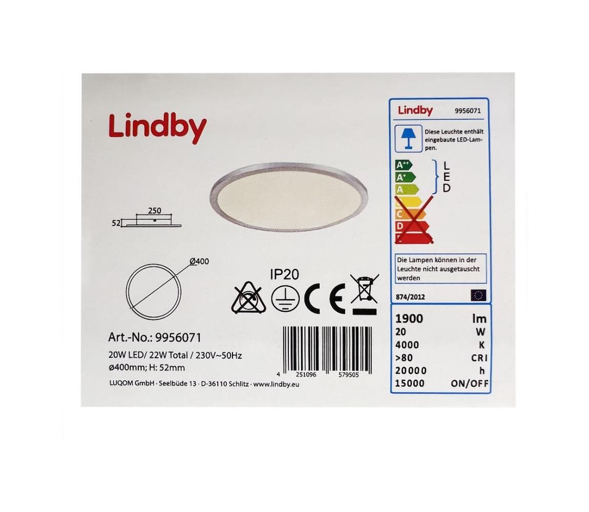 Lindby - LED Stropné svietidlo LEONTA LED/20W/230V