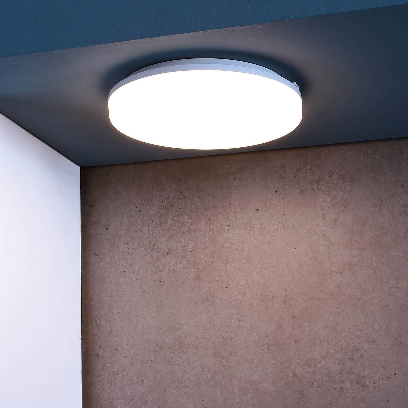 Deko-Light Stropné LED svietidlo Altais, IP54, Ø 28 cm, Kúpeľňa, plast, 18W, Energialuokka: G, K: 4.8cm