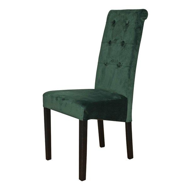 Sconto Jedálenská stolička FUCHSIA zelená/čierna