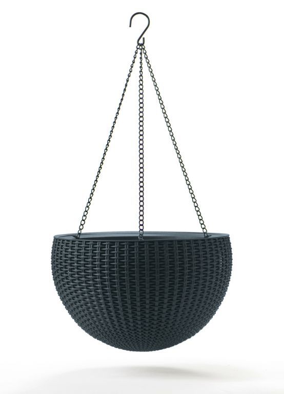 Keter Hanging SPHERE 41430 Záhradný kvetináč - antracit