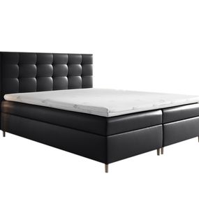 Expedo Čalúnená posteľ boxspring MARIANA + topper, 200x200, madryt 9100