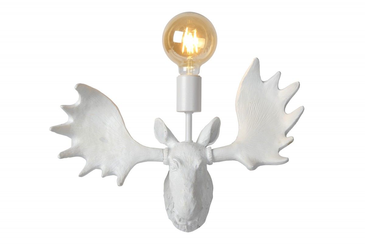 Lucide 47209/01/31 nástenná lampa Extravaganza Moose 1x40W | E27 - biela, stmievateľná