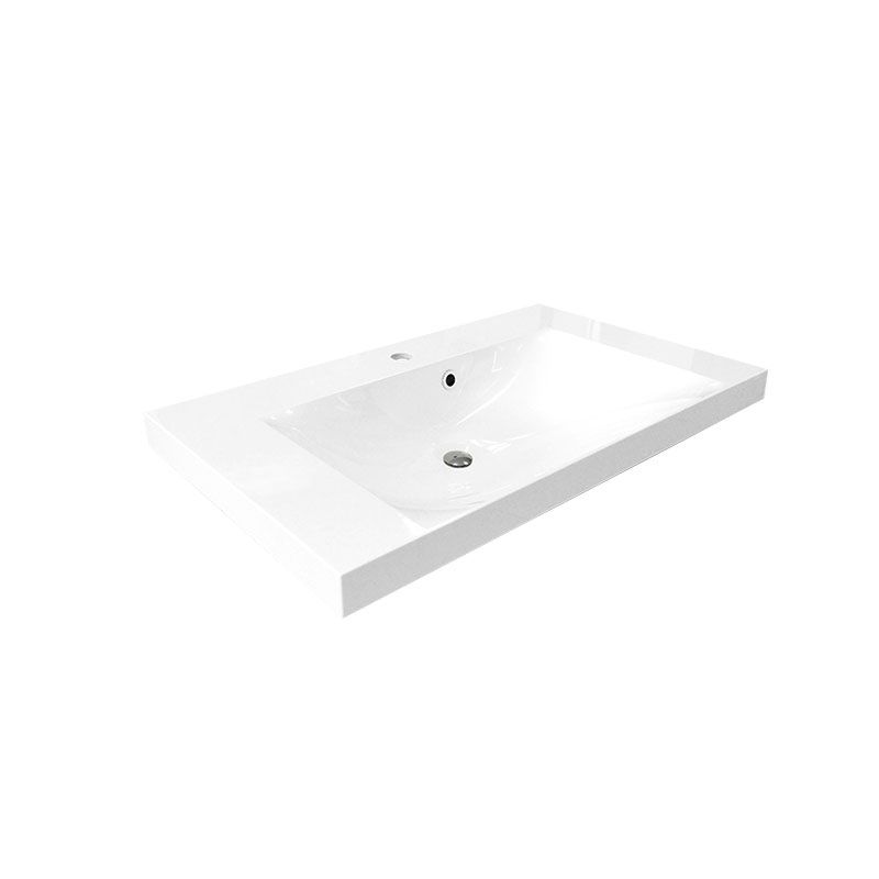 Mereo UCM10146 nábytkové umývadlo, 101x46x14 cm, liaty mramor, biele