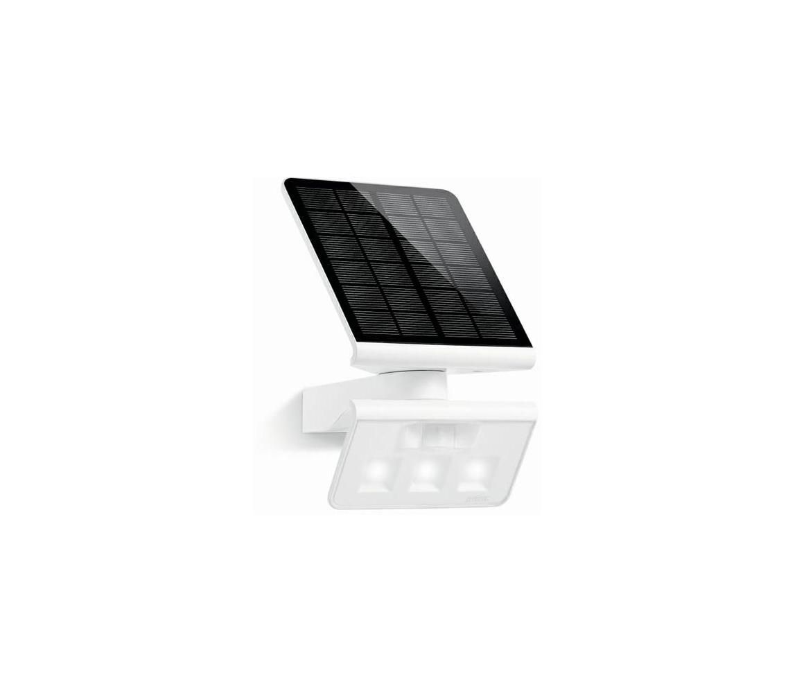 STEINEL 671006 - Solárný senzorový LED-reflektor XSolar L-S 0,5W/LED biela IP44