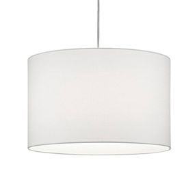 Trio Lighting 2-fázová závesná lampa DUOline 733301 E27, biela, Obývacia izba / jedáleň, textil, kov, E27, 25W, K: 25cm