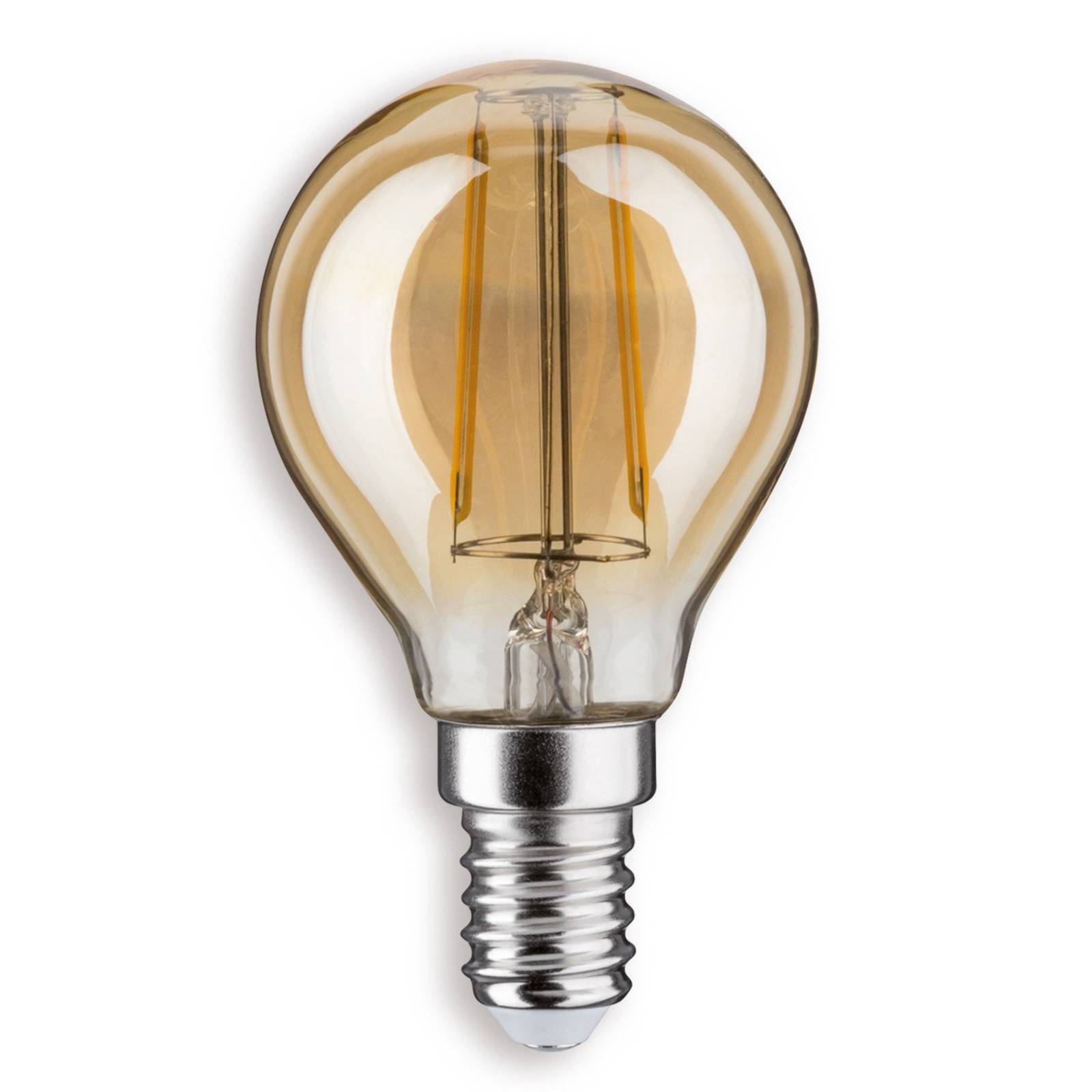Paulmann E14 2, 6W 825 kvapková LED žiarovka zlatá, sklo, E14, 2.6W, Energialuokka: F, P: 7.8 cm