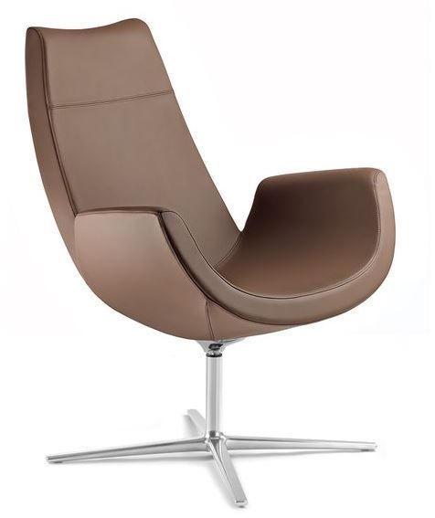 LD SEATING designové kreslo RELAX+ V, F27-N1, hliníkový kríž čierny