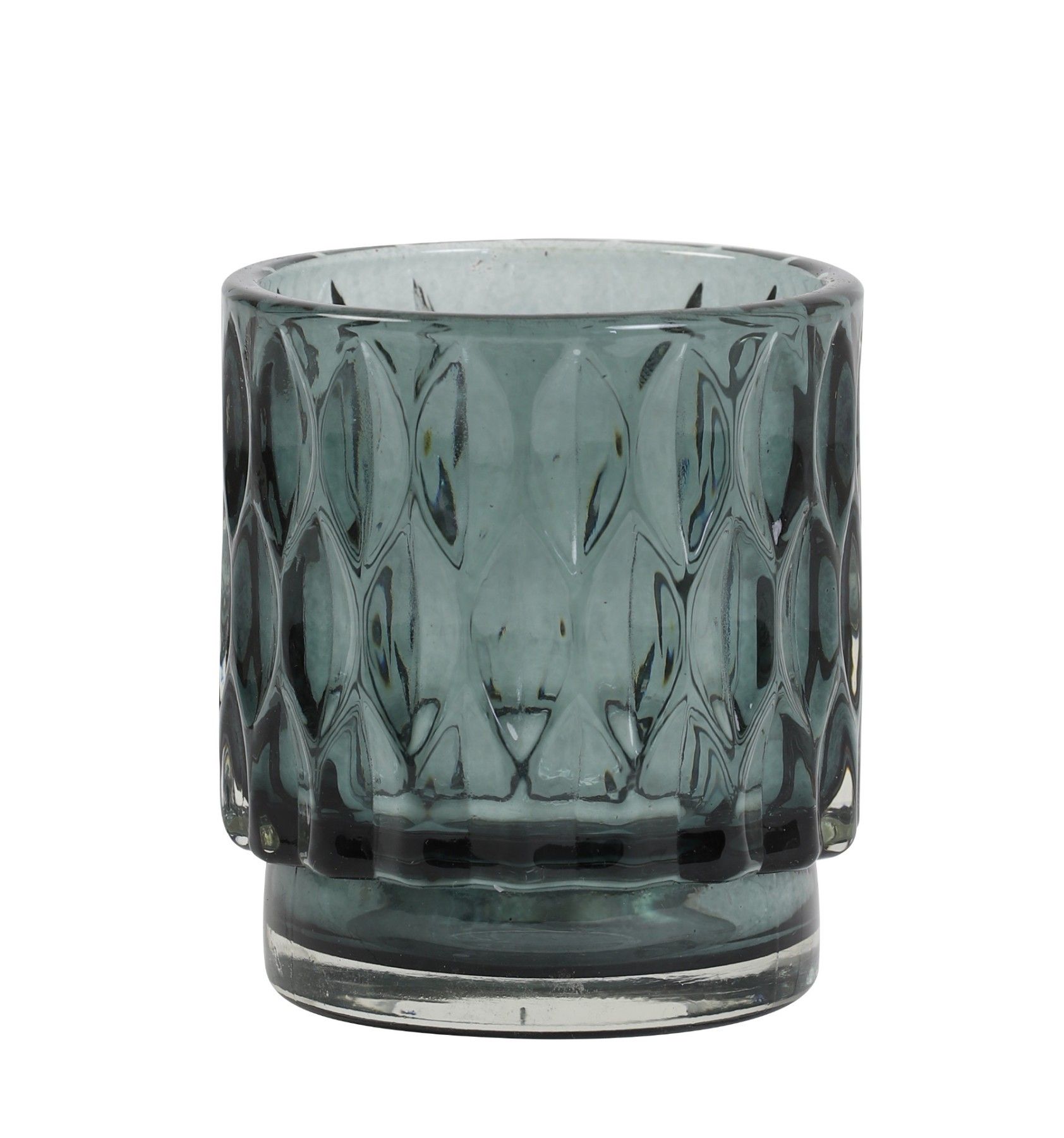 Svietnik na čajovú sviečku GRACE, dark green, Ø7xV8 cm
