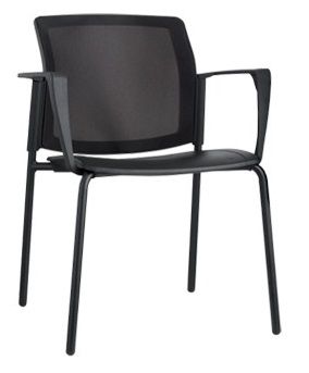 ALBA konferenčná stolička LOGOS sieťovaná + čalúnený sedák