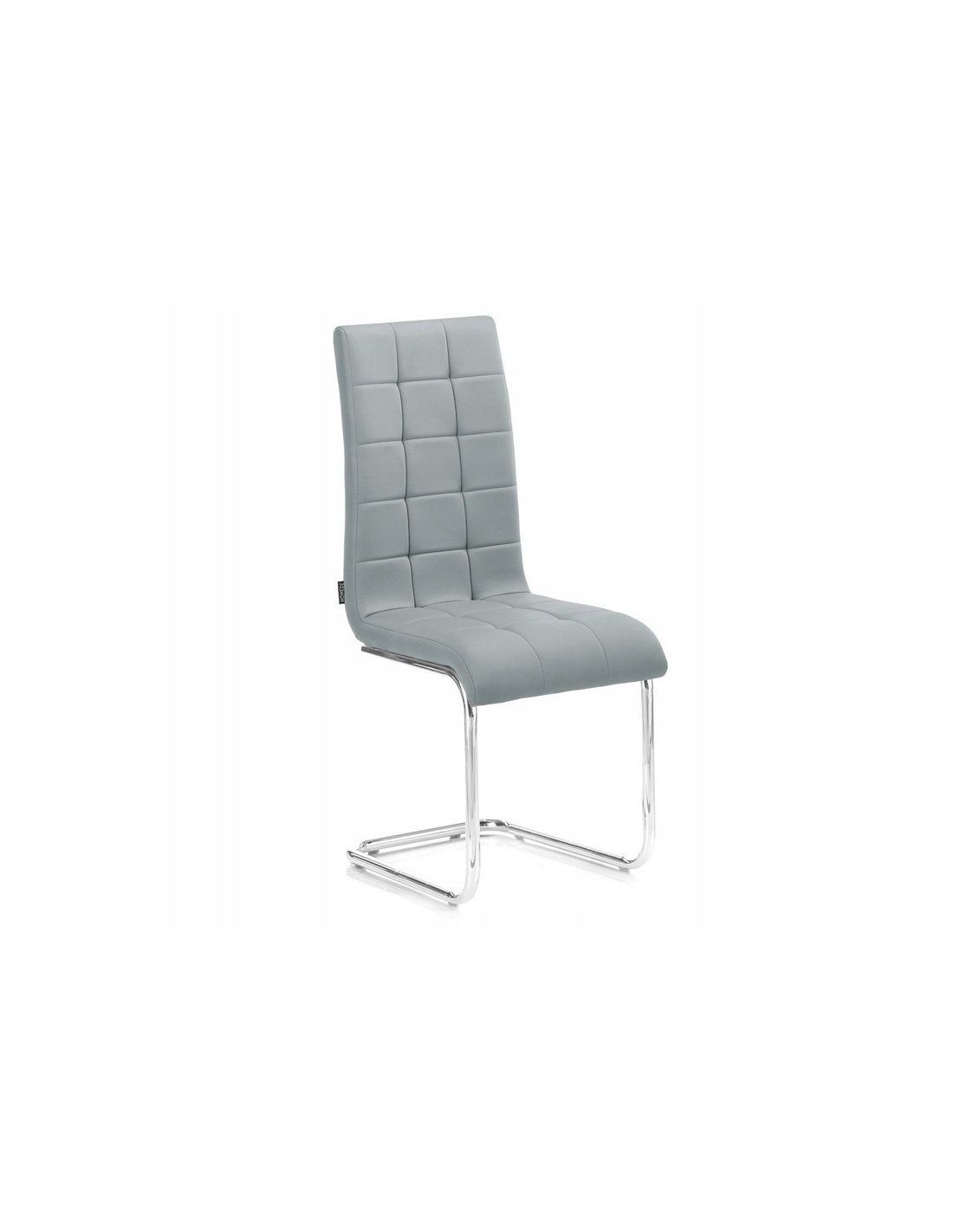 HOMEDE ALCANDER jedálenská kožená stolička - šedá farba