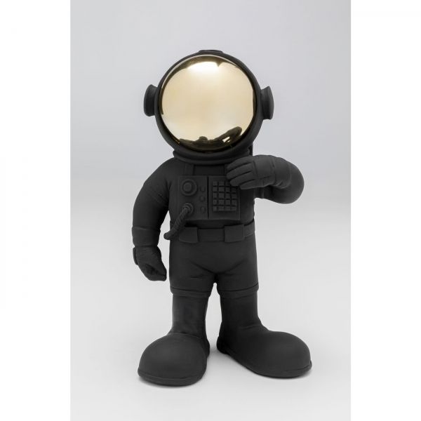 KARE Design Soška Welcome Astronaut - černá, 27cm