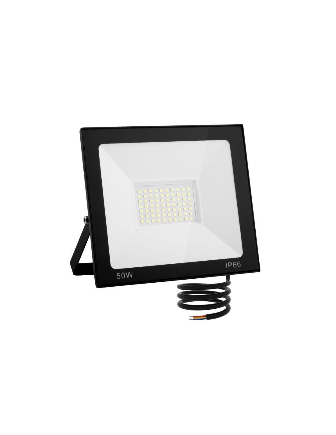 LUMILED 1+1 LED Reflektor 50W 4500lm 6500K - čierny