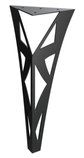 RMP Stolová noha Tartaros 40 cm čierna NOHA018/40