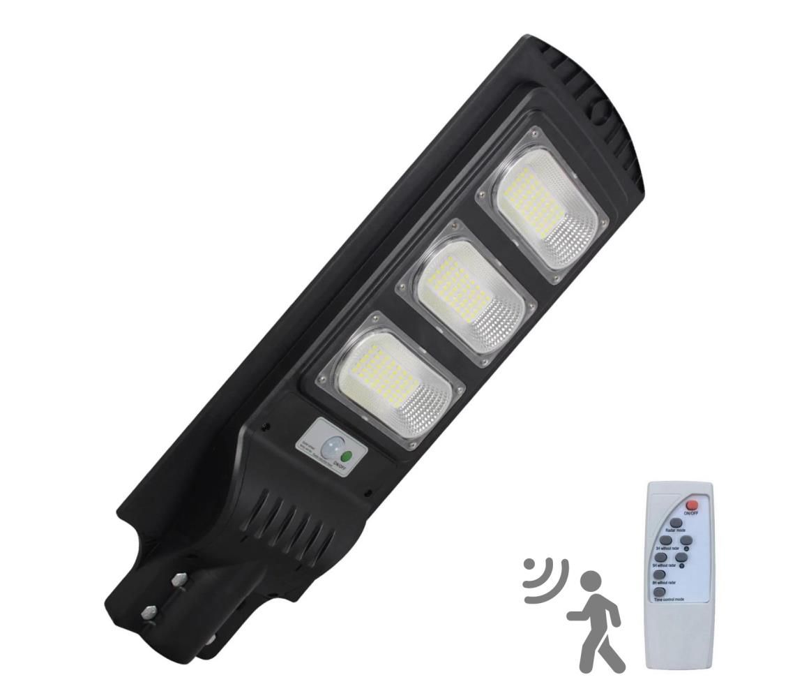 LED Solárna pouličná lampa so senzorom STREET LED/10W/3,2V IP65 + DO