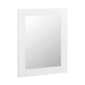 Estila Klasické nástenné obdĺžnikové zrkadlo Blanc v bielom prevedení z masívneho dreva mindi 110cm
