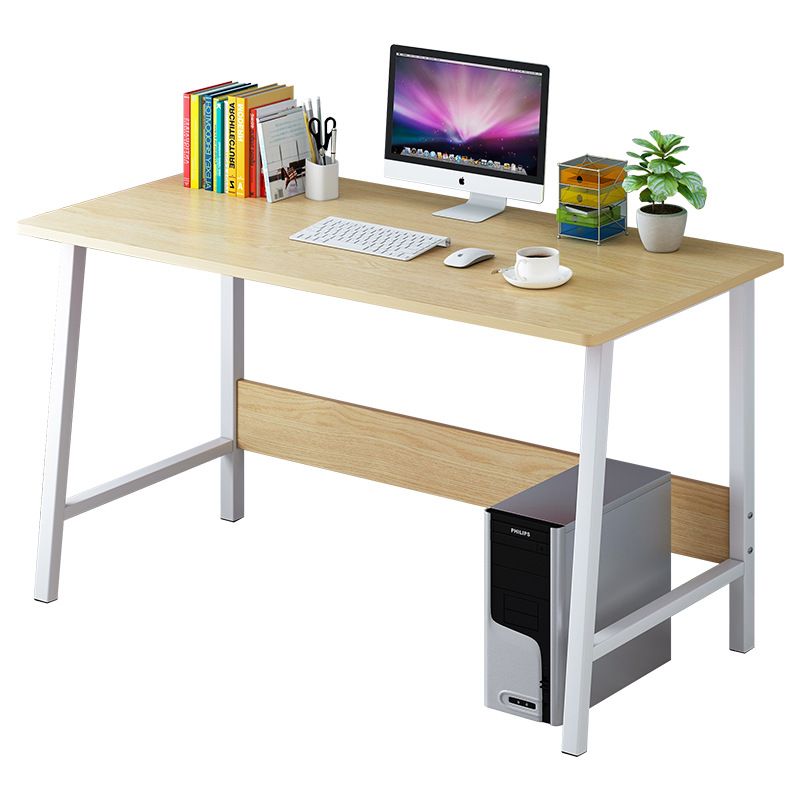 VerDesign, HEIDY písací stolík, biela/dub Sonoma kov - čierny, biely, farebný,MDF
